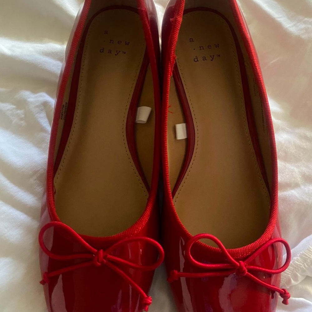 A New Day Women's Red Ballet Flats